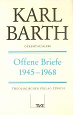 Cover-Bild Karl Barth Gesamtausgabe