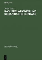 Cover-Bild Kasusrelationen und semantische Emphase