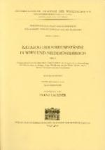 Cover-Bild Katalog der Streubestände in Wien und Niederösterreich