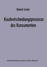 Cover-Bild Kaufentscheidungsprozesse des Konsumenten