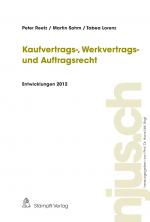 Cover-Bild Kaufvertrags-, Werkvertrags- und Auftragsrecht, Entwicklungen 2012