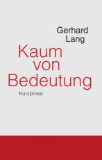 Cover-Bild Kaum von Bedeutung