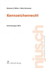 Cover-Bild Kennzeichenrecht, Entwicklungen 2013