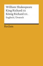 Cover-Bild King Richard III / König Richard III.. Englisch/Deutsch