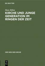 Cover-Bild Kirche und junge Generation im Ringen der Zeit