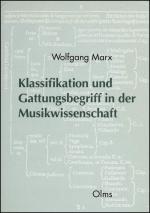 Cover-Bild Klassifikation und Gattungsbegriff in der Musikwissenschaft