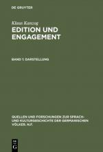 Cover-Bild Klaus Kanzog: Edition und Engagement / Darstellung