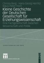 Cover-Bild Kleine Geschichte der Deutschen Gesellschaft für Erziehungswissenschaft