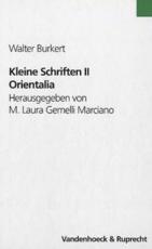 Cover-Bild Kleine Schriften II