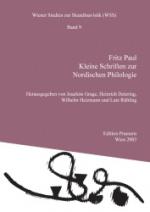 Cover-Bild Kleine Schriften zur Nordischen Philologie