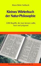 Cover-Bild Kleines Wörterbuch der Natur-Philosophie