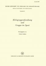 Cover-Bild Kleingruppenforschung und Gruppe im Sport