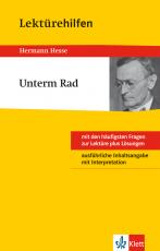 Cover-Bild Klett Lektürehilfen - Hermann Hesse, Unterm Rad