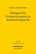 Cover-Bild Klimagerechte Energieversorgung im Raumordnungsrecht