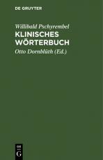 Cover-Bild Klinisches Wörterbuch