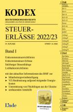 Cover-Bild KODEX Steuer-Erlässe 2022/23, Band I