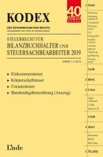Cover-Bild KODEX Steuerrecht für Bilanzbuchhalter und Steuersachbearbeiter 2019