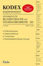 Cover-Bild KODEX Steuerrecht für Bilanzbuchhalter und Steuersachbearbeiter 2021