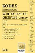 Cover-Bild KODEX Wirtschaftsgesetze Band I 2018/19