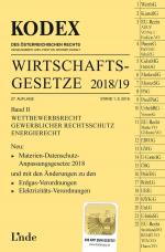 Cover-Bild KODEX Wirtschaftsgesetze Band II 2018/19