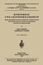 Cover-Bild Körperbau und Geisteskrankheit