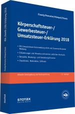 Cover-Bild Körperschaftsteuer-, Gewerbesteuer-, Umsatzsteuer-Erklärung 2018