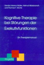 Cover-Bild Kognitive Therapie bei Störungen der Exekutivfunktionen