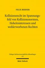 Cover-Bild Kollisionsrecht im Spannungsfeld von Kollisionsnormen, Hoheitsinteressen und wohlerworbenen Rechten