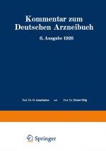 Cover-Bild Kommentar zum Deutschen Arzneibuch 6. Ausgabe 1926