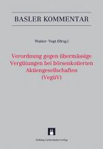 Cover-Bild Kommentar zur Verordnung gegen übermässige Vergütungen bei börsenkotierten Aktiengesellschaften (VegüV)