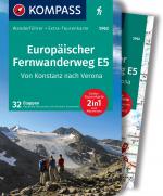 Cover-Bild KOMPASS Wanderführer Europäischer Fernwanderweg E5, Von Konstanz nach Verona, 32 Etappen mit Extra-Tourenkarte