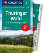 Cover-Bild KOMPASS Wanderführer Thüringer Wald mit Rennsteigtouren, 55 Touren mit Extra-Tourenkarte