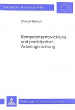 Cover-Bild Kompetenzentwicklung und partizipative Arbeitsgestaltung