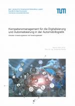 Cover-Bild Kompetenzmanagement für die Digitalisierung und Automatisierung in der Automobillogistik