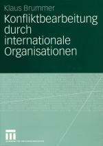 Cover-Bild Konfliktbearbeitung durch internationale Organisationen