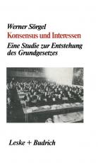 Cover-Bild Konsensus und Interessen