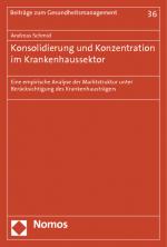 Cover-Bild Konsolidierung und Konzentration im Krankenhaussektor