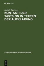 Cover-Bild Kontakt: Der Tastsinn in Texten der Aufklärung