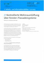 Cover-Bild Kontrollierte Wohnraumlüftung über Fenster-/Fassadensysteme