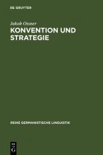 Cover-Bild Konvention und Strategie