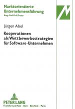 Cover-Bild Kooperationen als Wettbewerbsstrategien für Software-Unternehmen