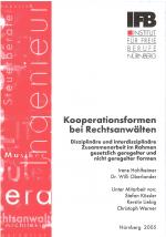 Cover-Bild Kooperationsformen bei Rechtsanwälten