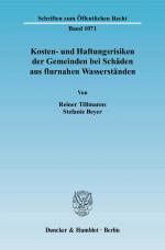 Cover-Bild Kosten- und Haftungsrisiken der Gemeinden bei Schäden aus flurnahen Wasserständen.