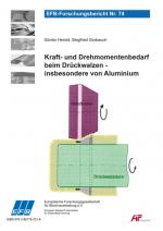 Cover-Bild Kraft- und Drehmomentenbedarf beim Drückwalzen, insbesondere von Aluminium