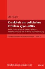 Cover-Bild Krankheit als politisches Problem 1770–1880