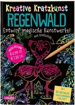 Cover-Bild Kreative Kratzkunst: Regenwald: Set mit 10 Kratzbildern, Anleitungsbuch und Holzstift