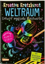 Cover-Bild Kreative Kratzkunst: Weltraum: Set mit 10 Kratzbildern, Anleitungsbuch und Holzstift