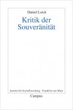 Cover-Bild Kritik der Souveränität