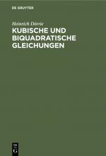 Cover-Bild Kubische und biquadratische Gleichungen