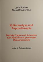 Cover-Bild Kulturanalyse und Psychotherapie